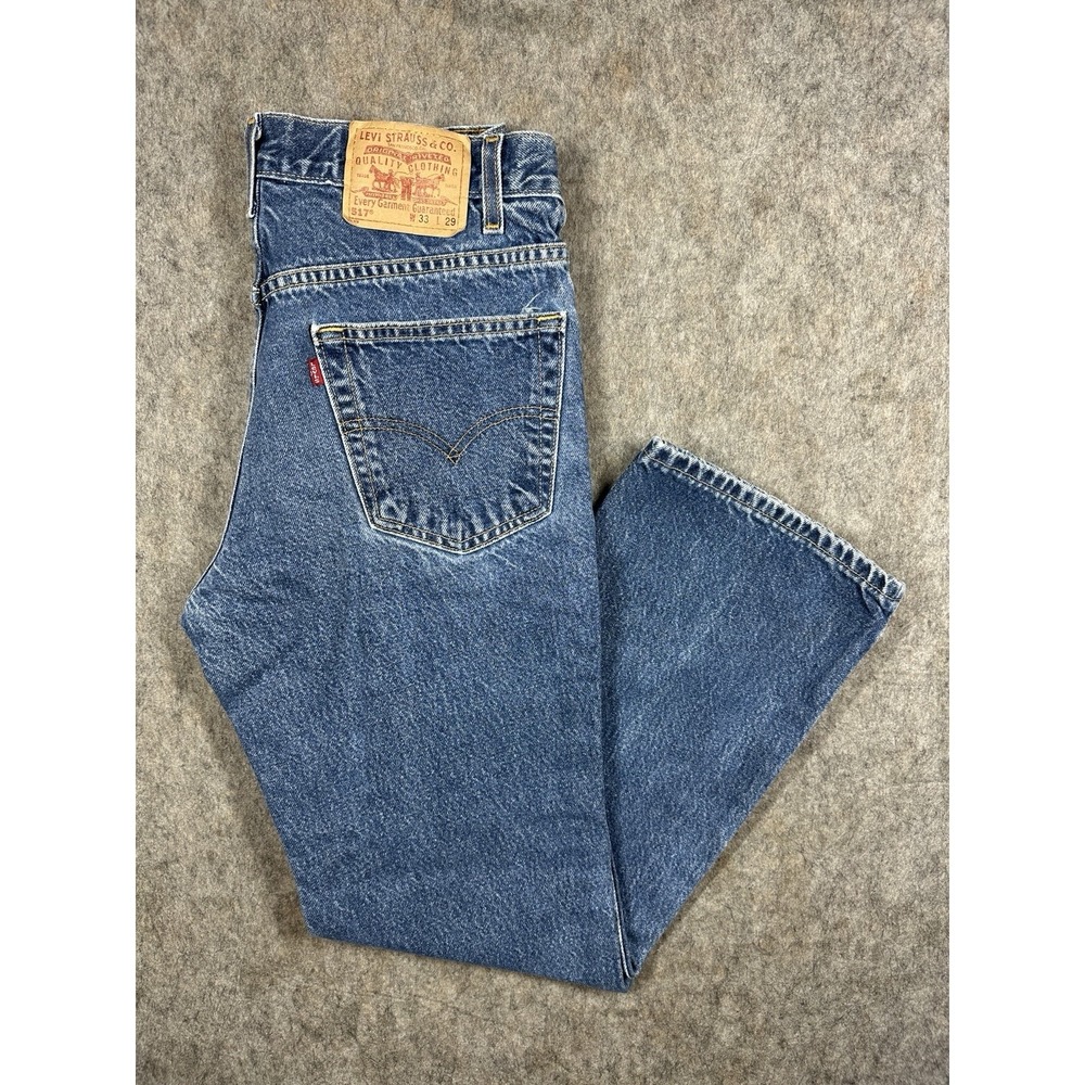 Levi's 517 Jeans Mens 30x27 Actual Blue Bootcut Denim W33 L29 Y2K